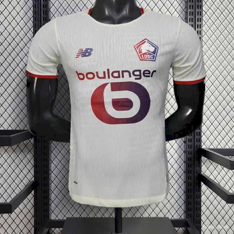 Camiseta de fútbol Lille 2025/26 VISITANTE MANGA CORTA VERSION JUGADOR